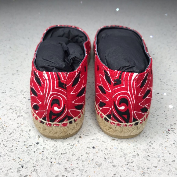 Saint Laurent Bandana-Print Canvas Espadri… - Picture 4 of 5